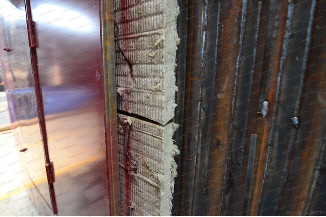 Котел твердотопливный 1.1 МВт - обмуровка